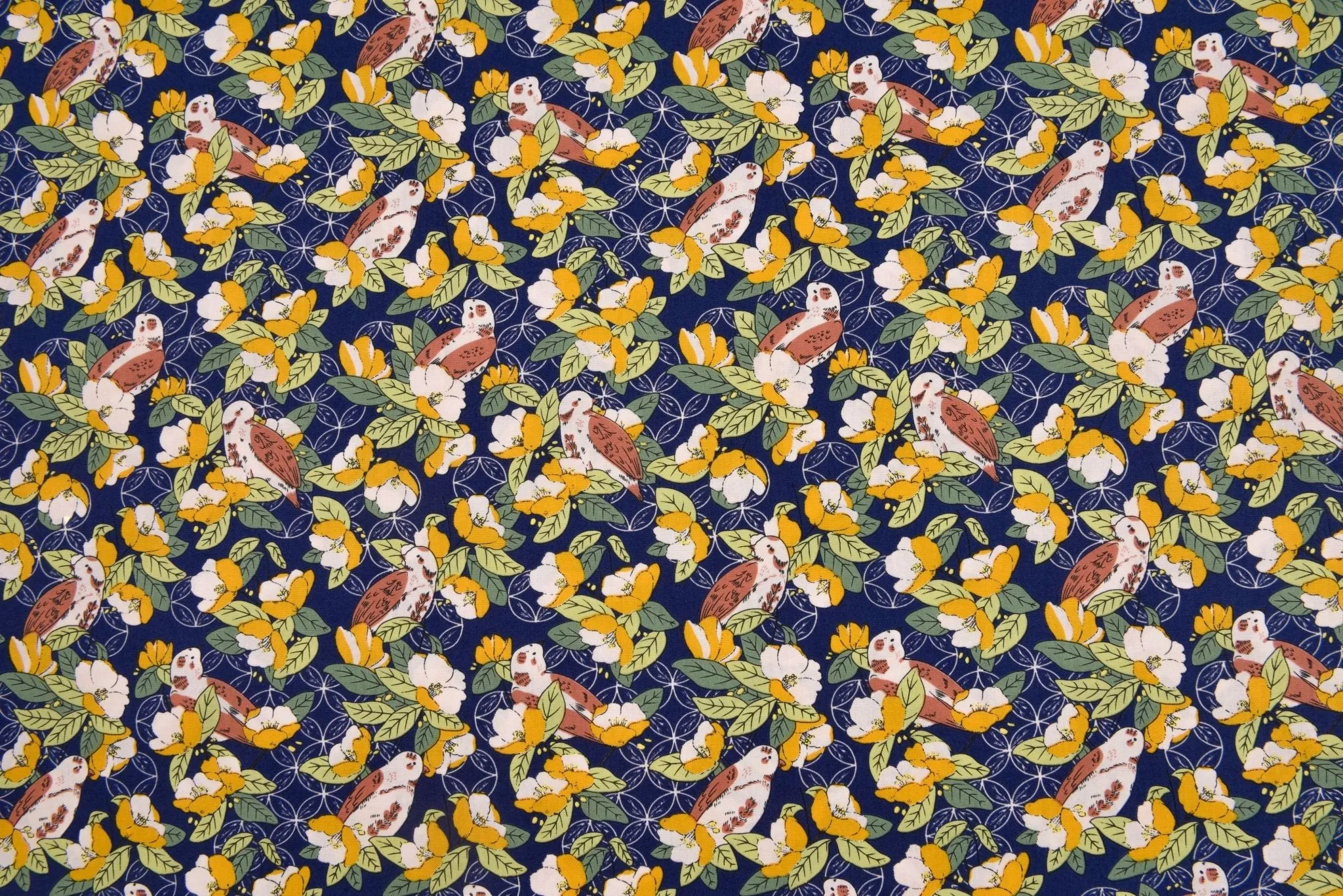 100% Cotton Loom Line  Birds Paradise Fabric - 149