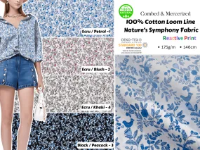 100% Cotton Loom Line  Nature’s Symphony Fabric - 118