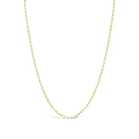 10K Gold Medium Paperclip Chain Necklace