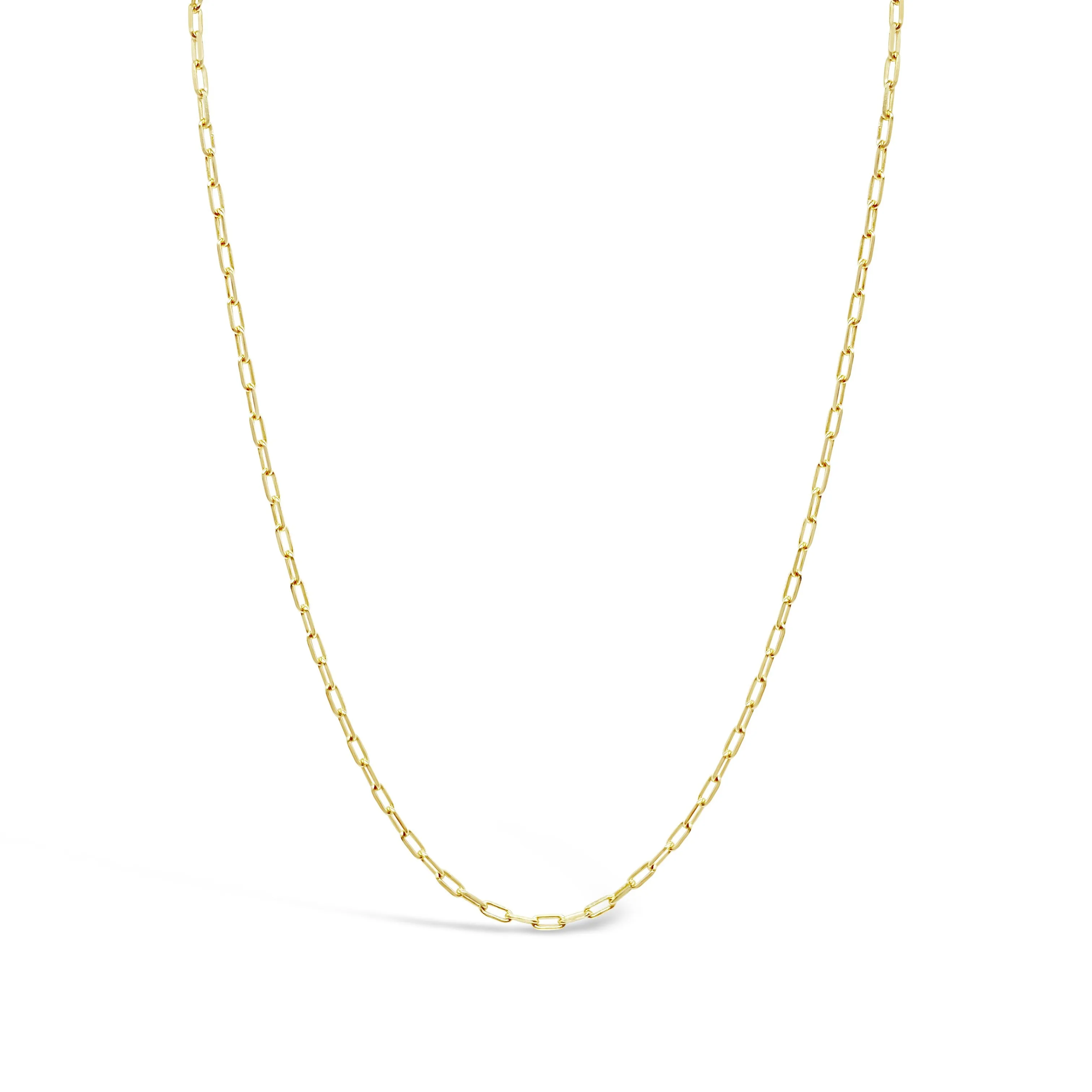 10K Gold Medium Paperclip Chain Necklace