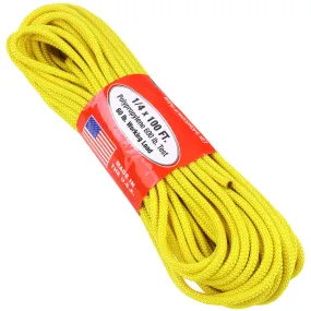 1/4 x 100ft - Golden Yellow w/ Red Tracer