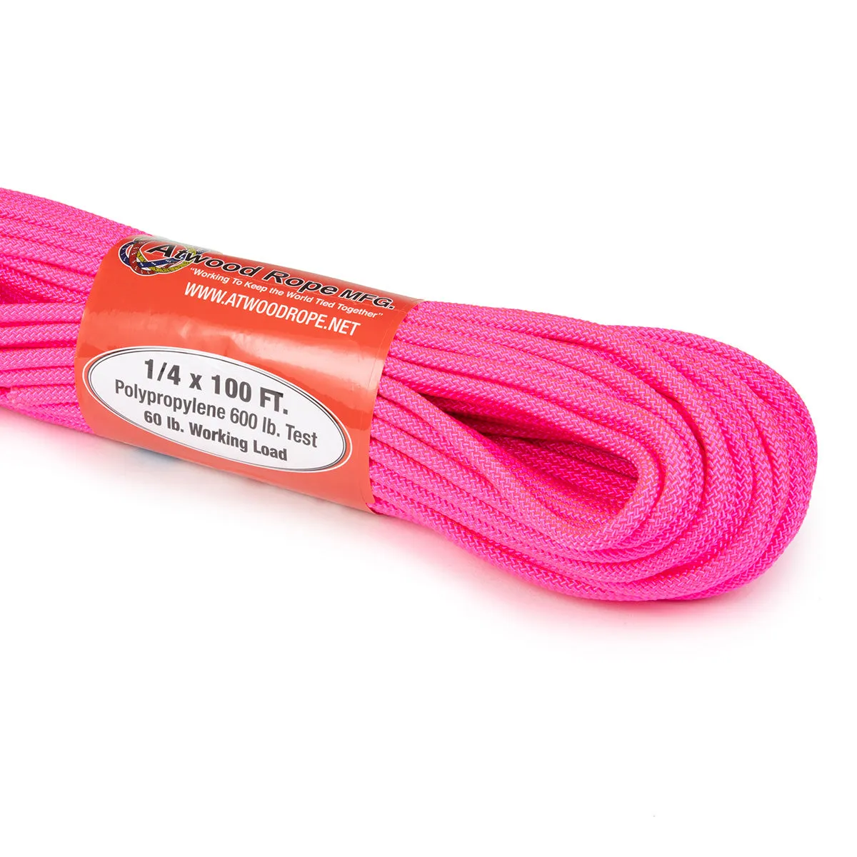 1/4 x 100ft - Hot Pink