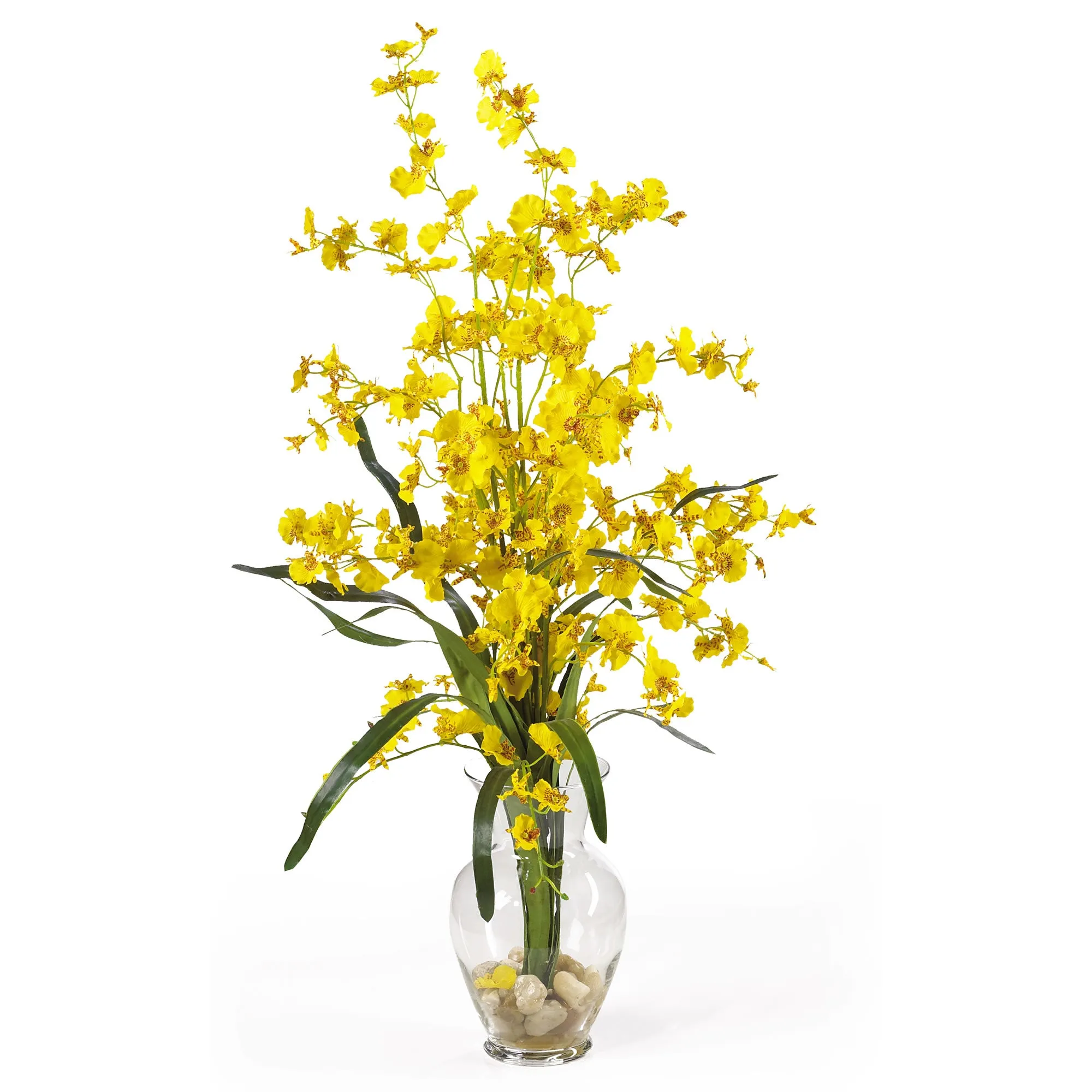 31" Artificial Dancing Lady Arrangement w/Vase - Low Maintenance, Life-Like & Vibrant Silk Flowers For Busy People.