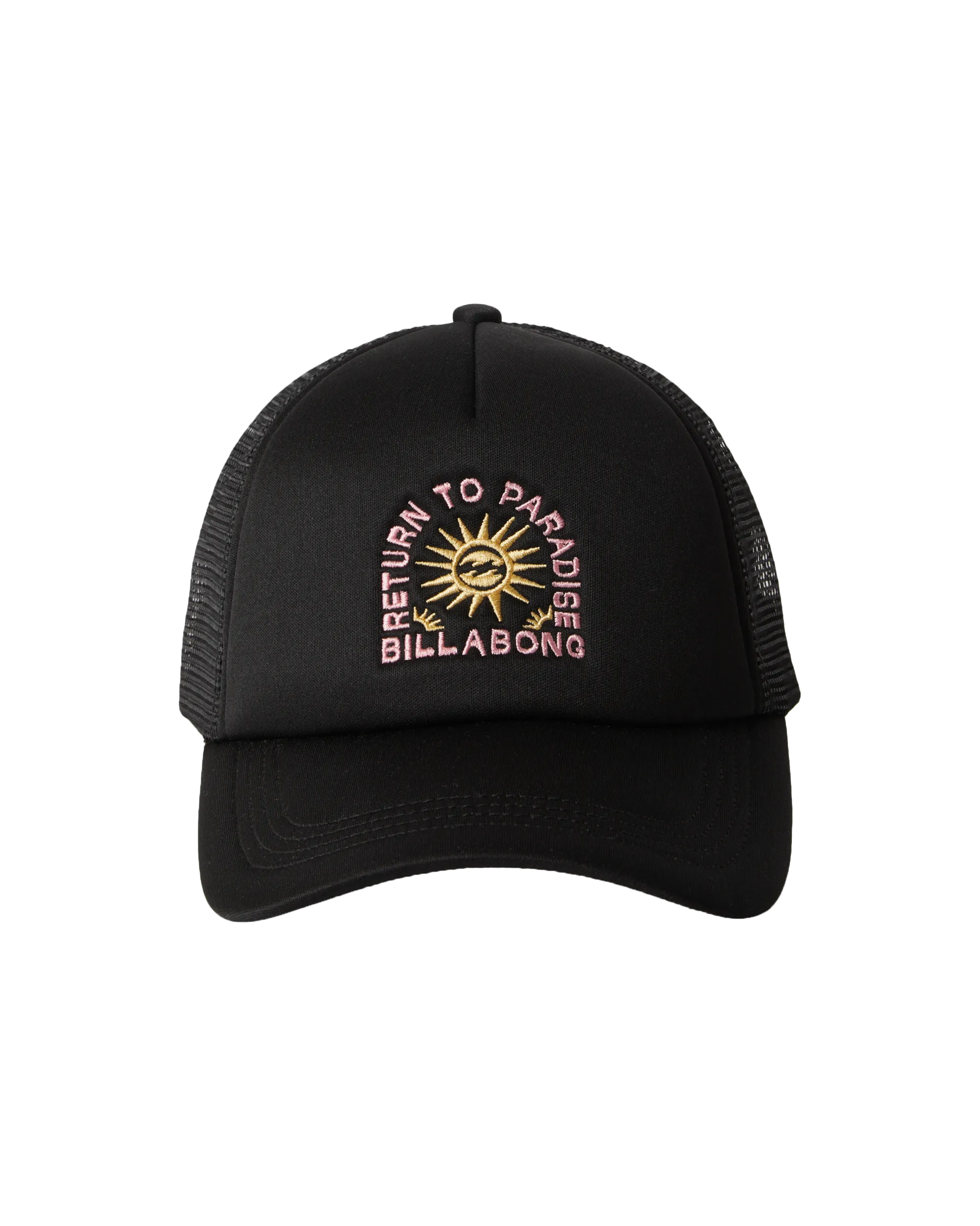 Across Waves Trucker Cap in Black Pebble