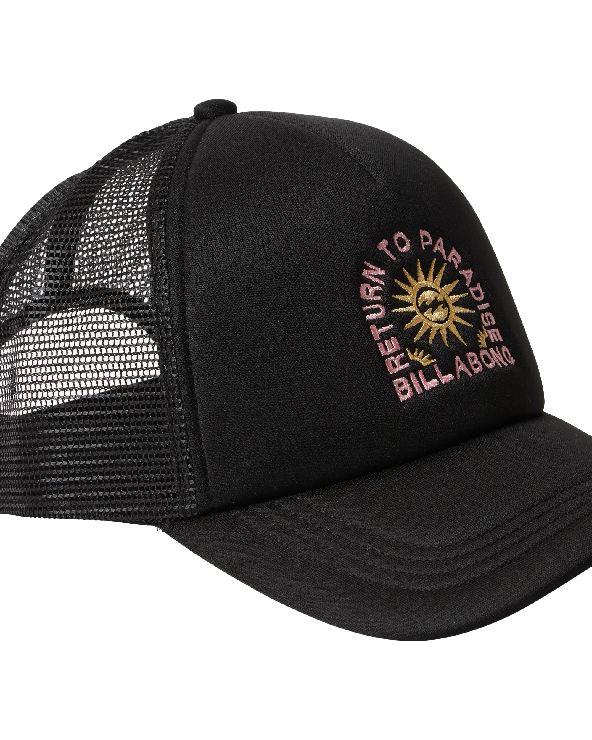 Across Waves Trucker Cap in Black Pebble