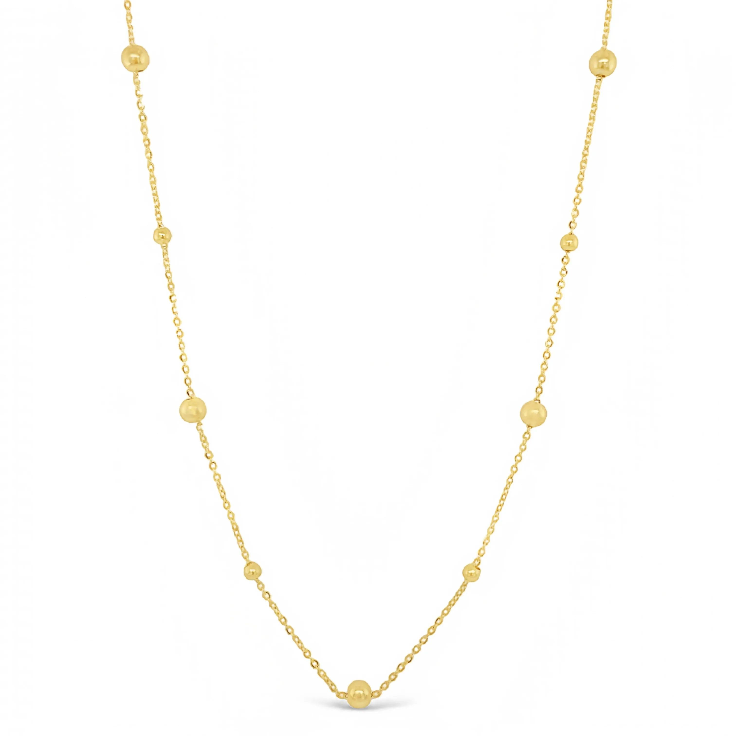 Alternating Gold Bead Chain