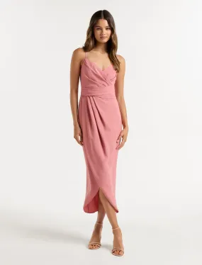 Amanda Drape Midi Dress