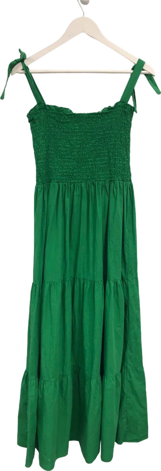 Amazon Green Tiered Maxi Dress