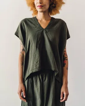 Atelier Delphine Celeste Top, Hunter Green