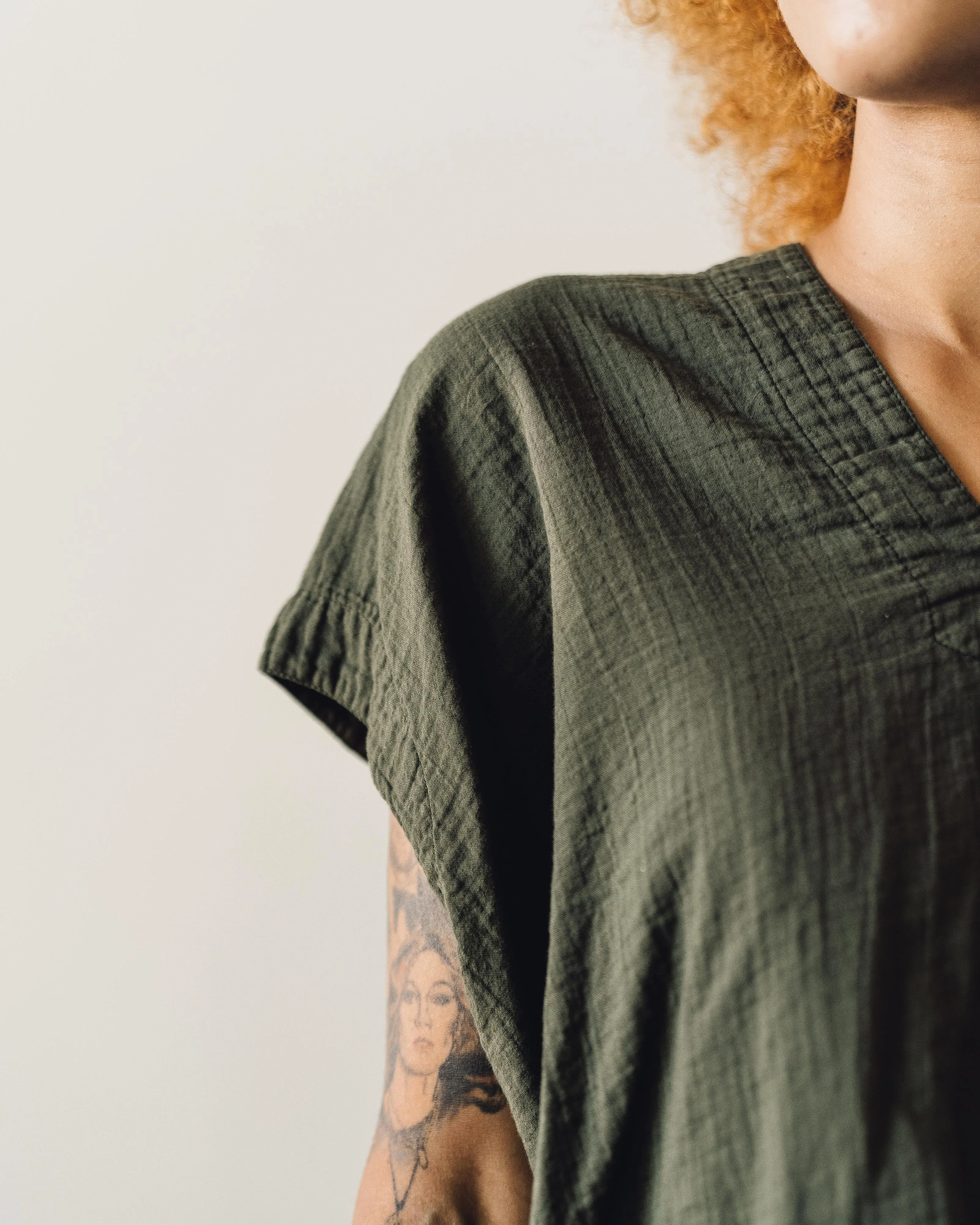 Atelier Delphine Celeste Top, Hunter Green