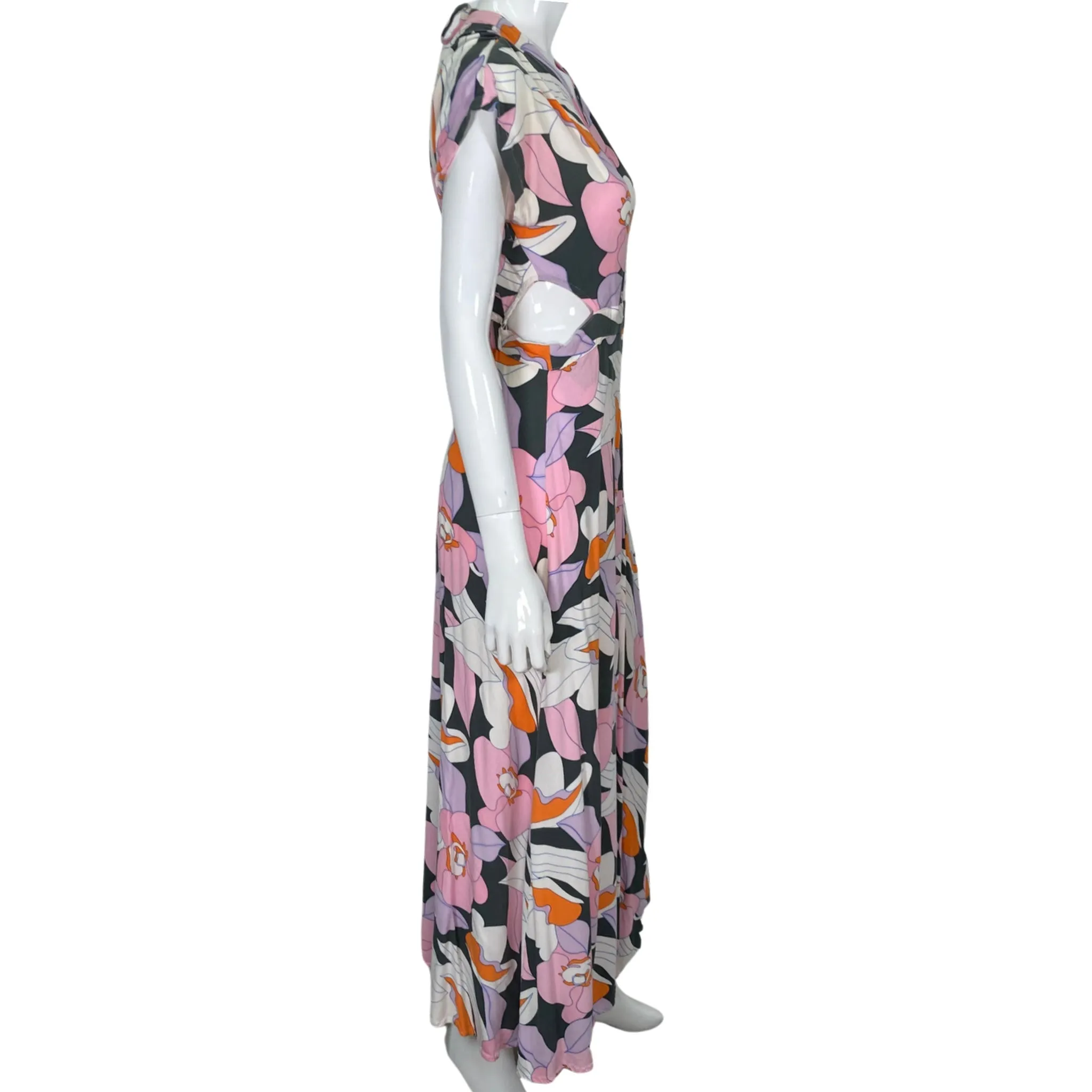 Ava Sky Floral Maxi Dress