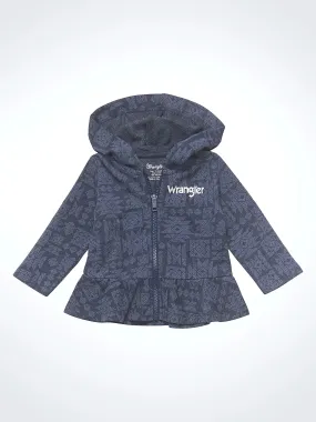 Baby Girl's Wrangler Aztec Print Full Zip Hoodie