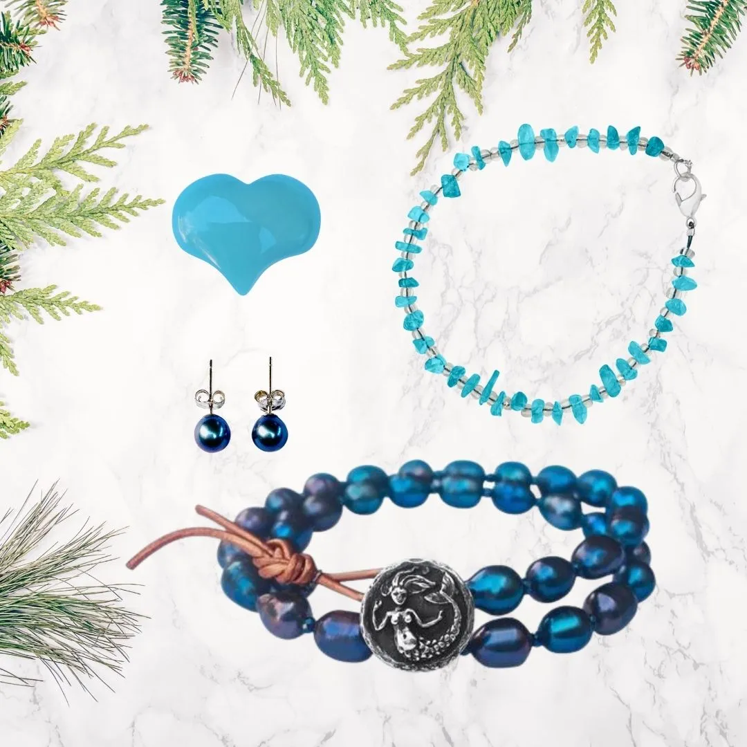 Beach Themed Jewelry Set with a Mermaid Soul Bracelet to Celebrate Free Spirit