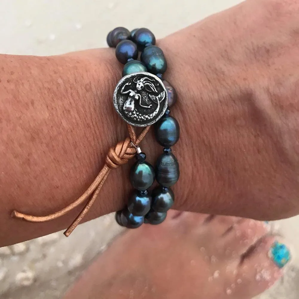 Beach Themed Jewelry Set with a Mermaid Soul Bracelet to Celebrate Free Spirit