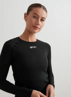 Black Soft Basic Long Sleeve