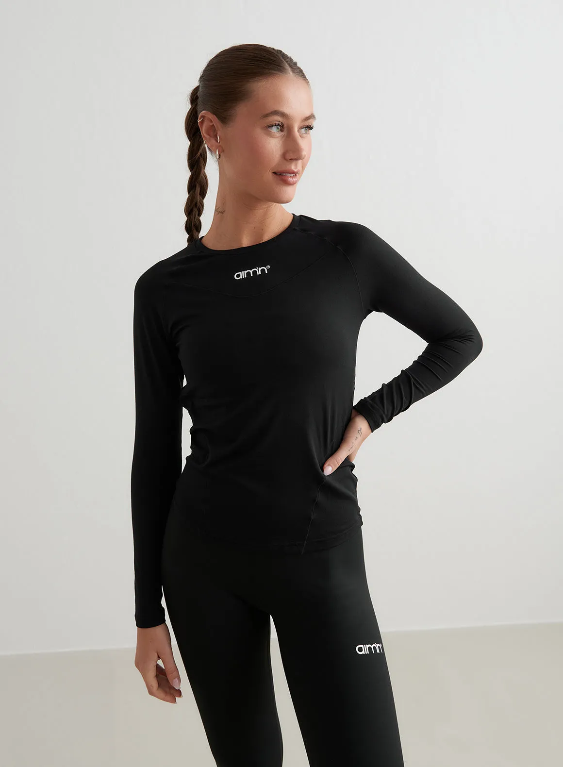 Black Soft Basic Long Sleeve