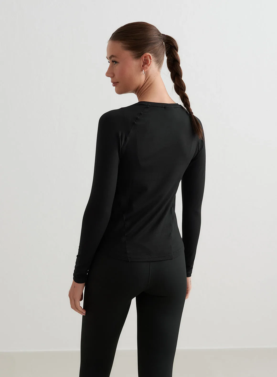 Black Soft Basic Long Sleeve