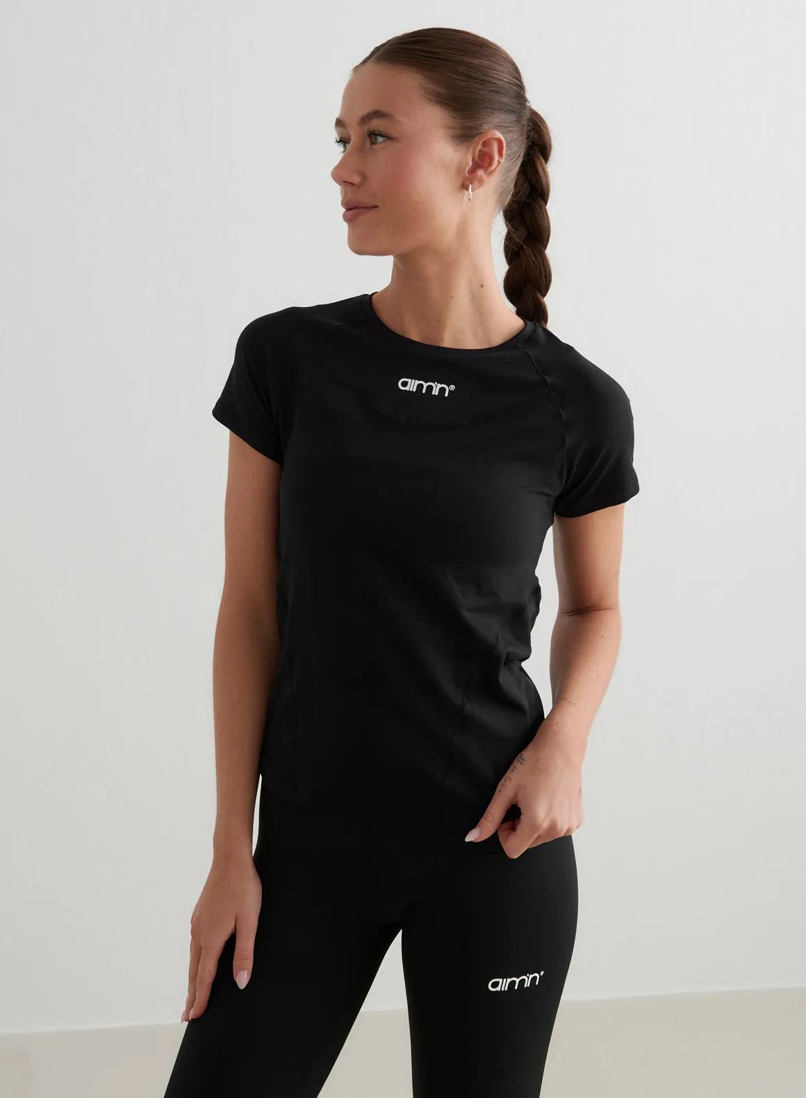 Black Soft Basic Short Sleeve