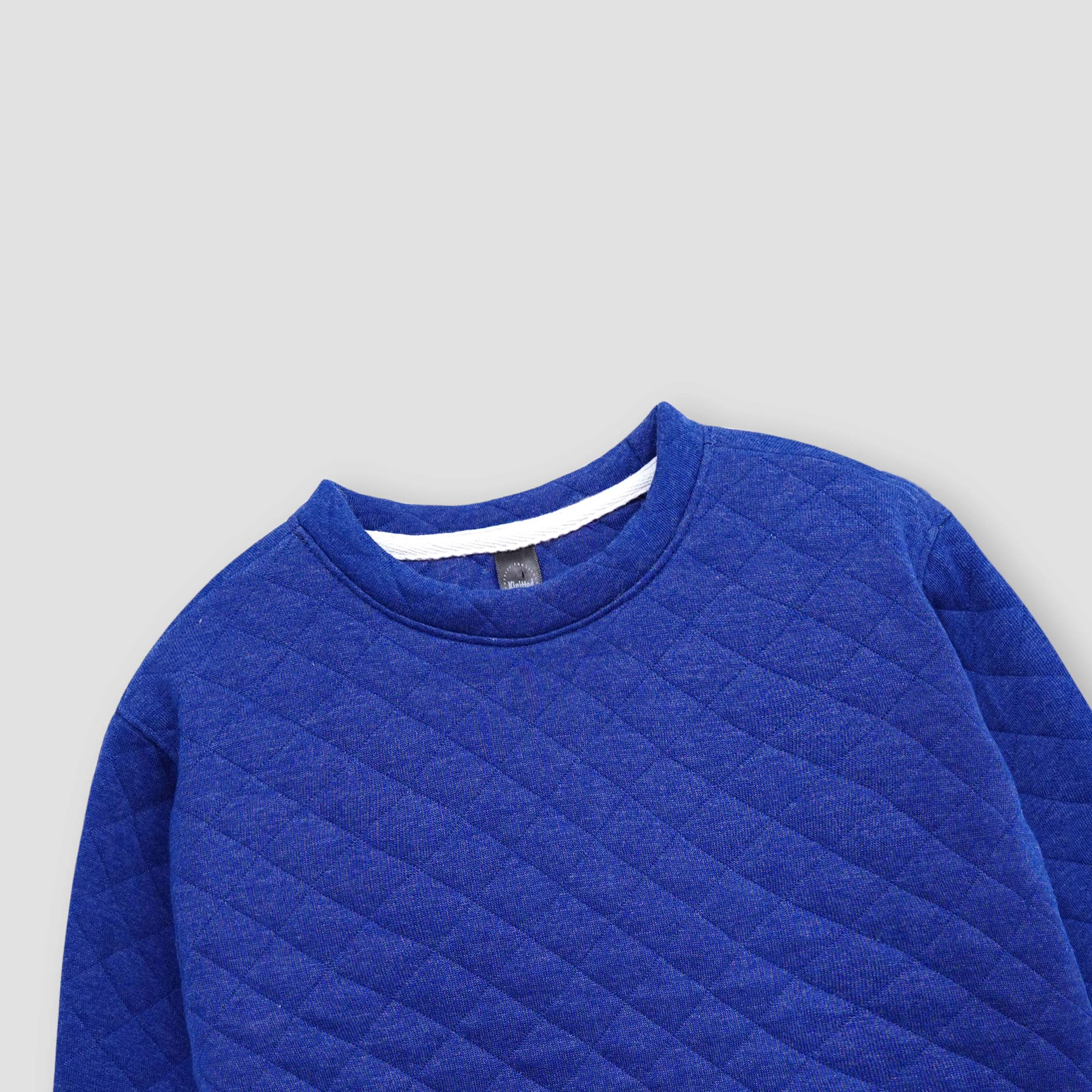 Blue quilting Sweatshirt for Kids