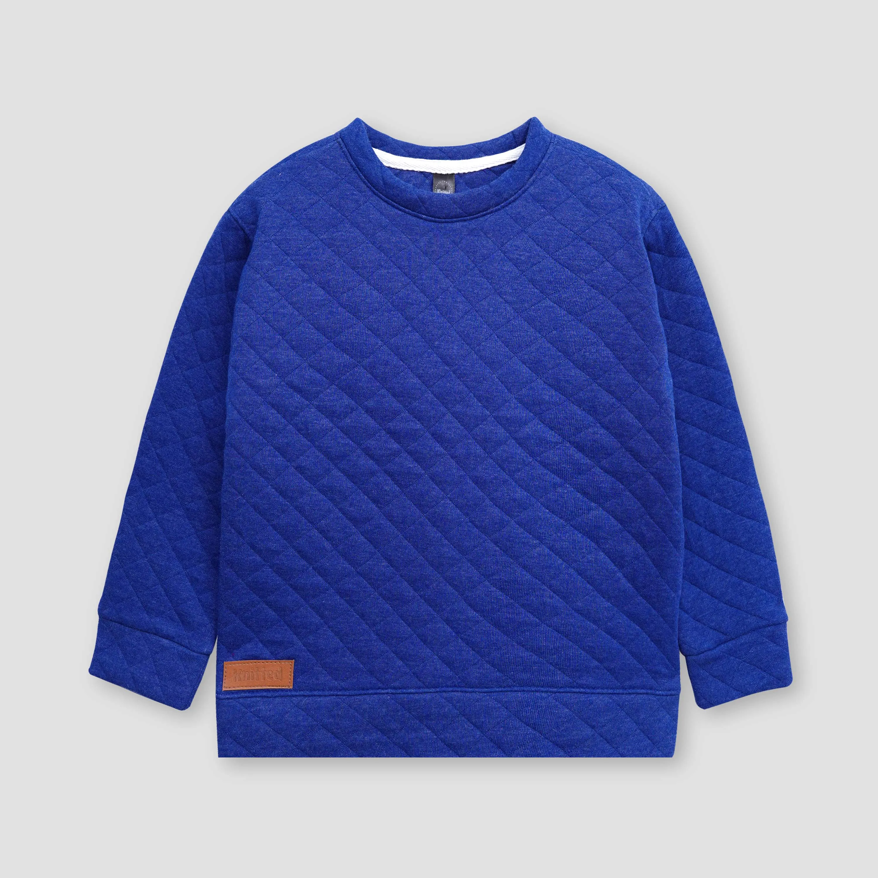 Blue quilting Sweatshirt for Kids