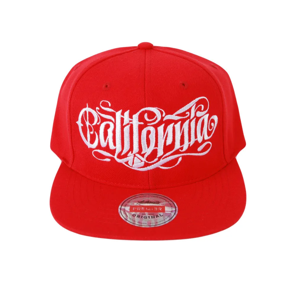 California Snapback Flat Brim Hat Hiphop Baseball Cap Embroidery Adjustable AL21572