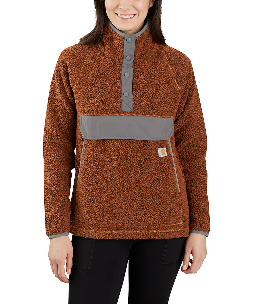 Carhartt Women's Fleece Pullover - Burnt Sienna Heather