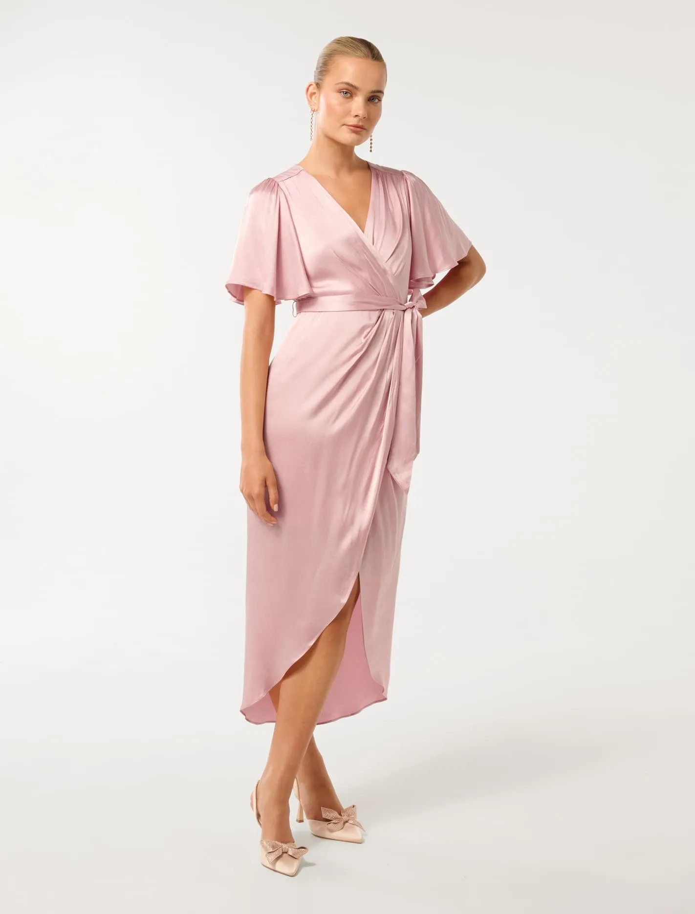 Carolina Satin Midi Dress