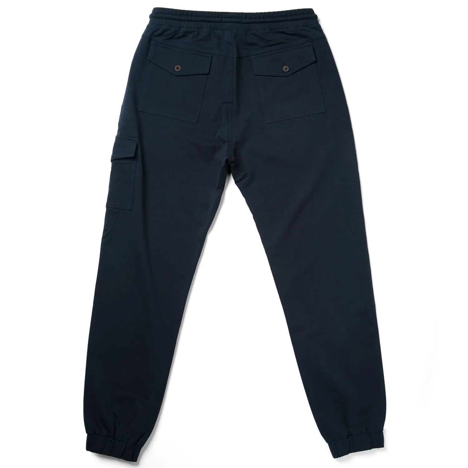 Distiller Joggers –  Navy Stretch Cotton Interlock