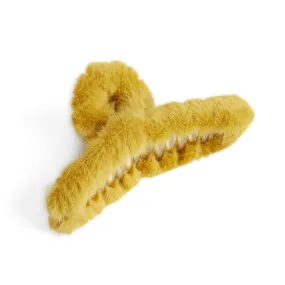 Fur Hair Claw - Mustard - Final Sale