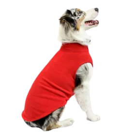 Gooby Stretch Fleece Dog Vest Red