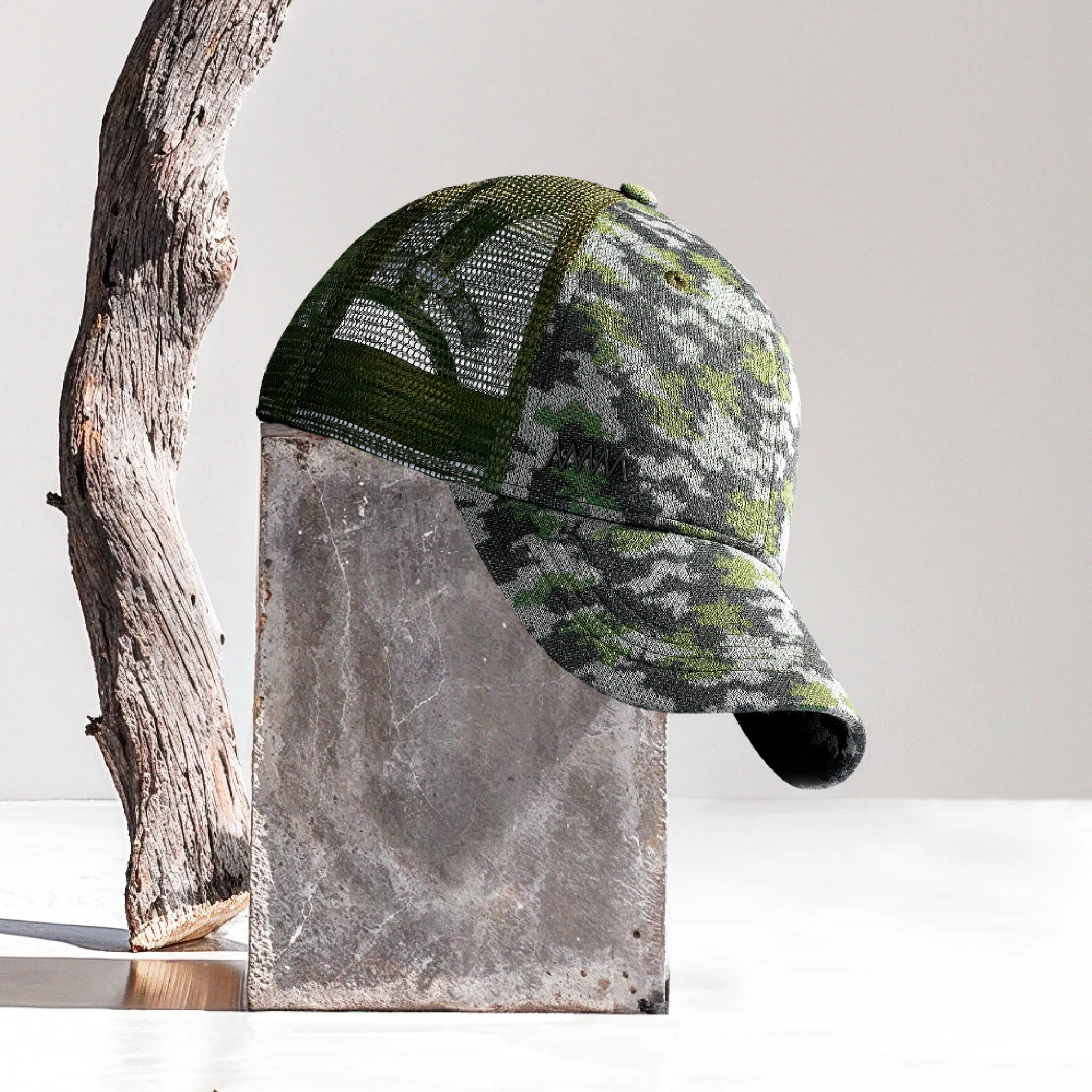 Green Camo Mesh Hero Cap