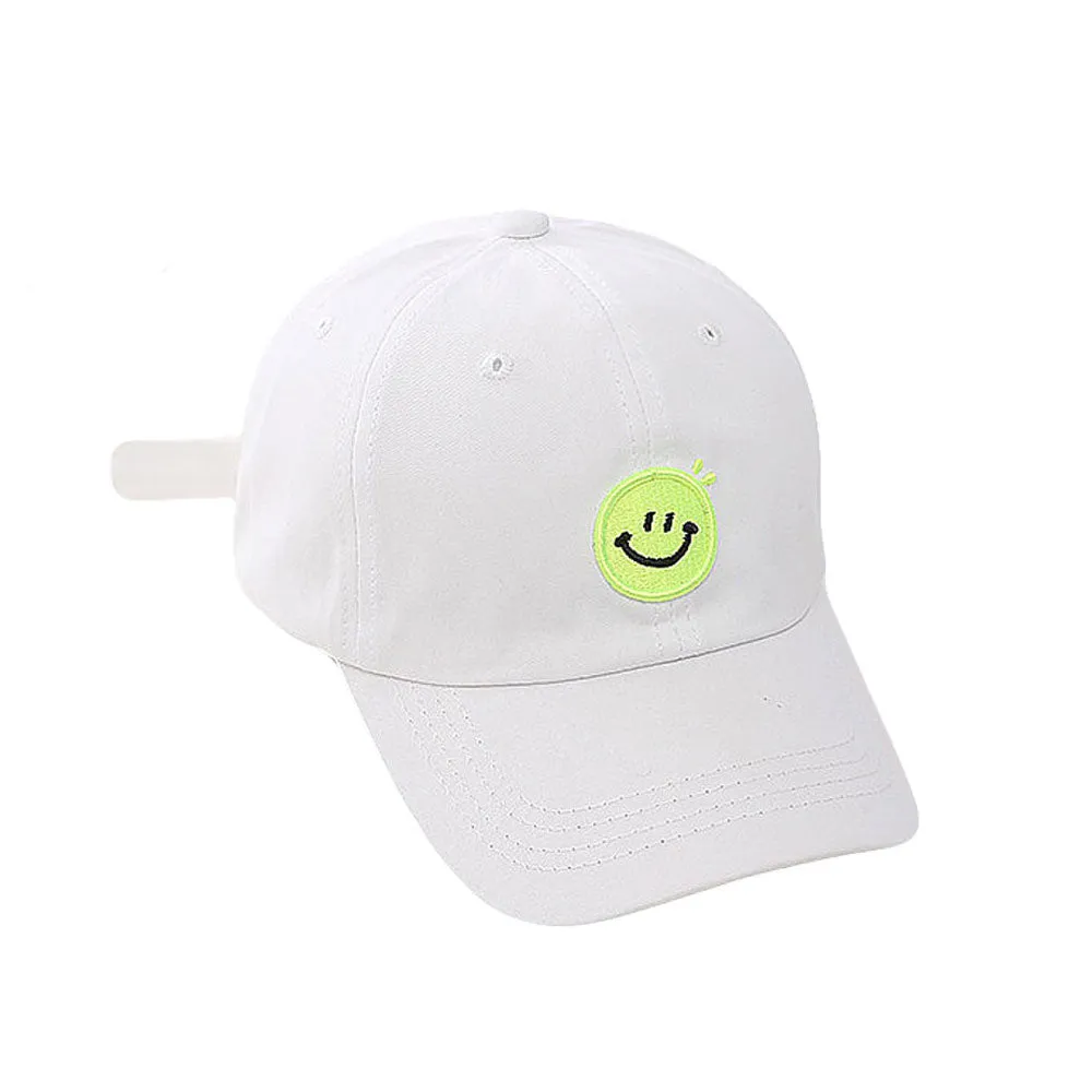 Kids Boys Girls Smile Baseball Cap Low Profile Cotton Hat Adjustable Size YZI0159