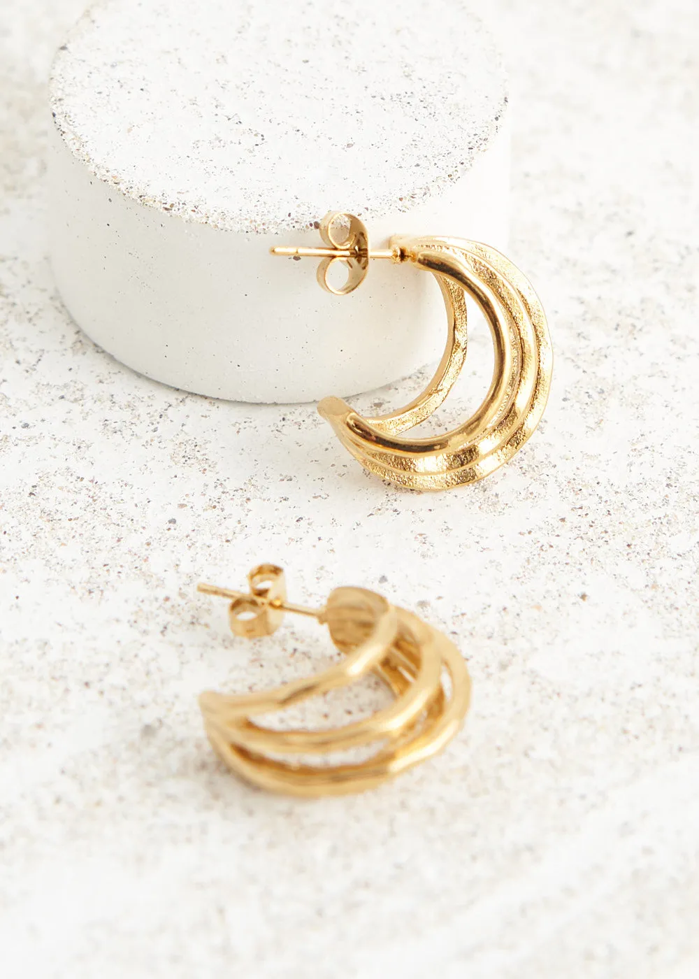 LEIF CLUSTER EARRING - GOLD