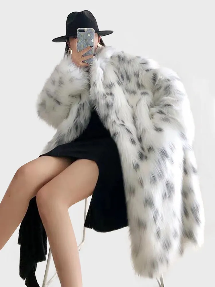 Leopard Mink Long Coat