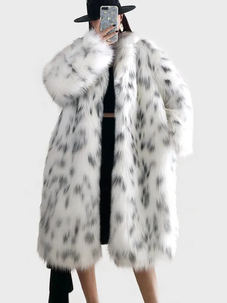 Leopard Mink Long Coat