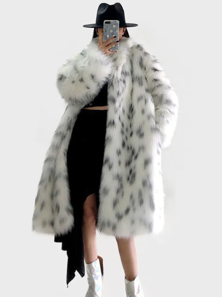 Leopard Mink Long Coat