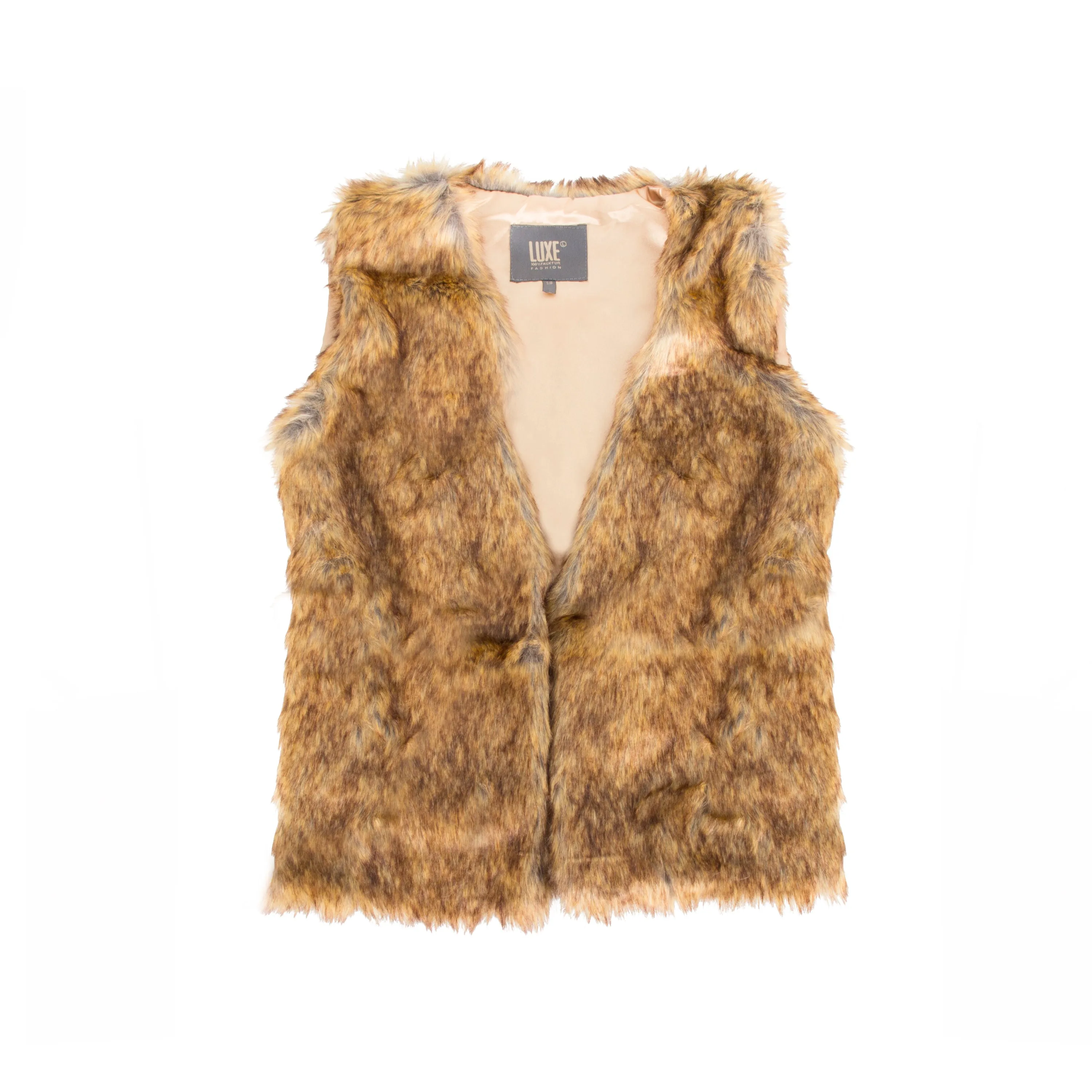 Luxe Fashion Classic Faux Fur Women Vest-1-Piece