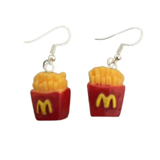 McDonald's French Fries Earrings | French Fries Dangle Earrings | Food Earrings Active Photos