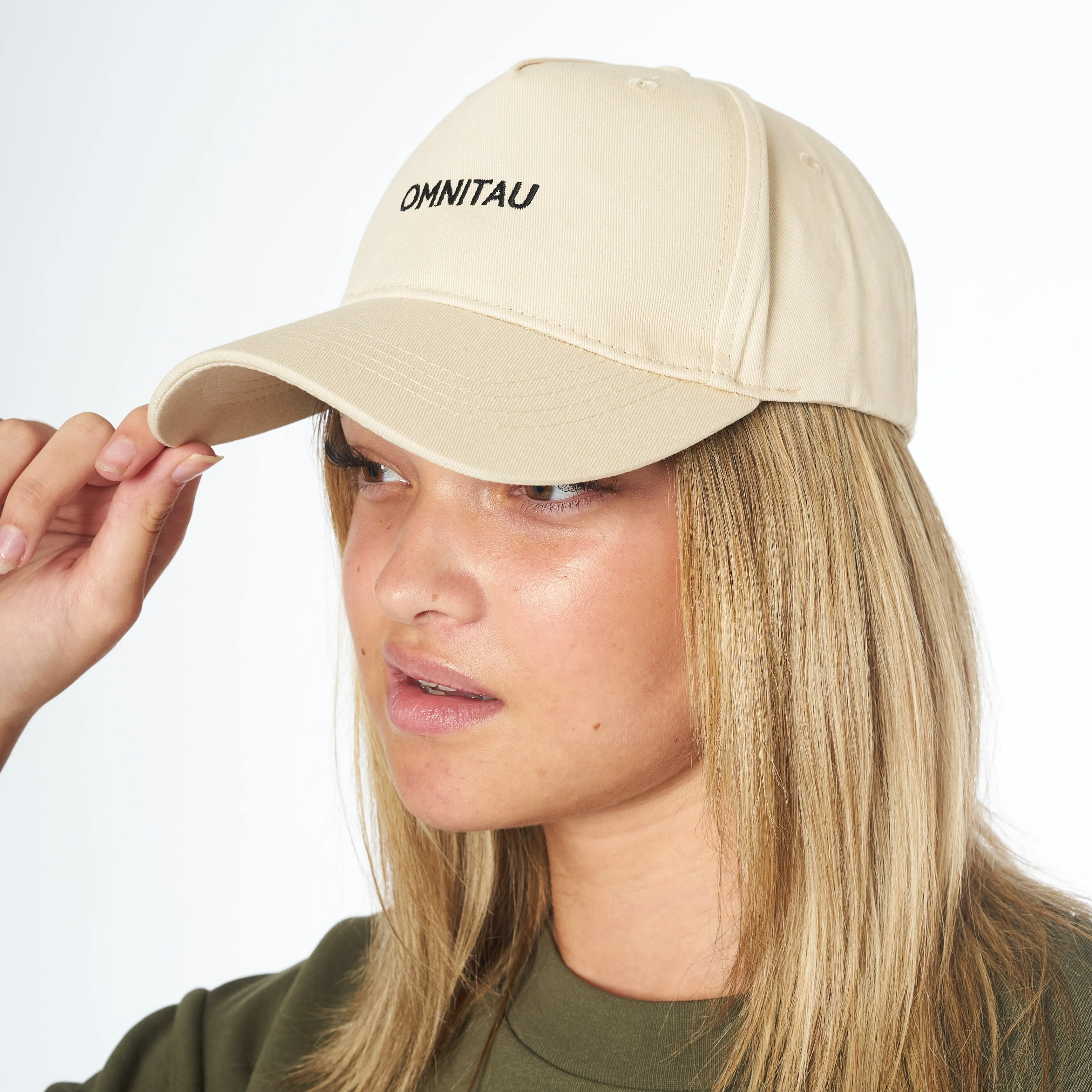 Omnitau Unisex Camber Organic Cotton Baseball Cap - Sand