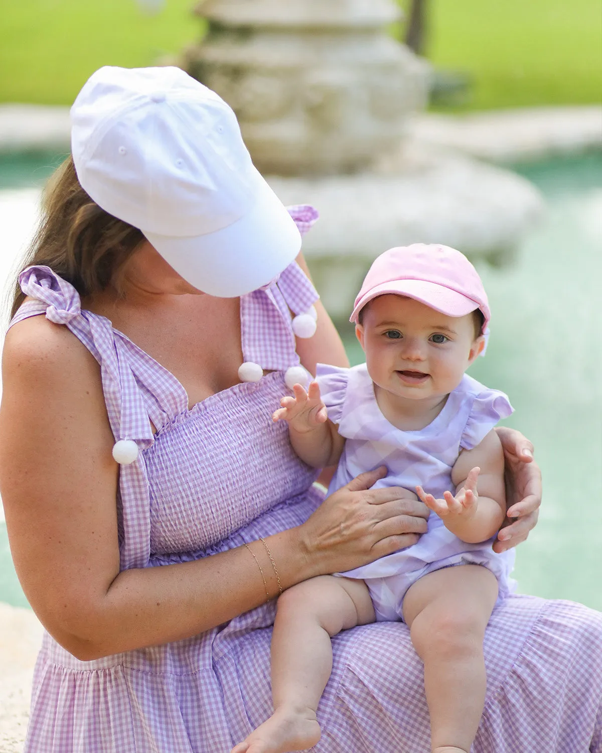 Palmer Pink Customizable Bow Baseball Hat