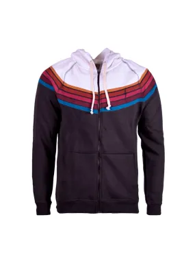 REGULAR COLOR BLOCK ZIP HOODIE