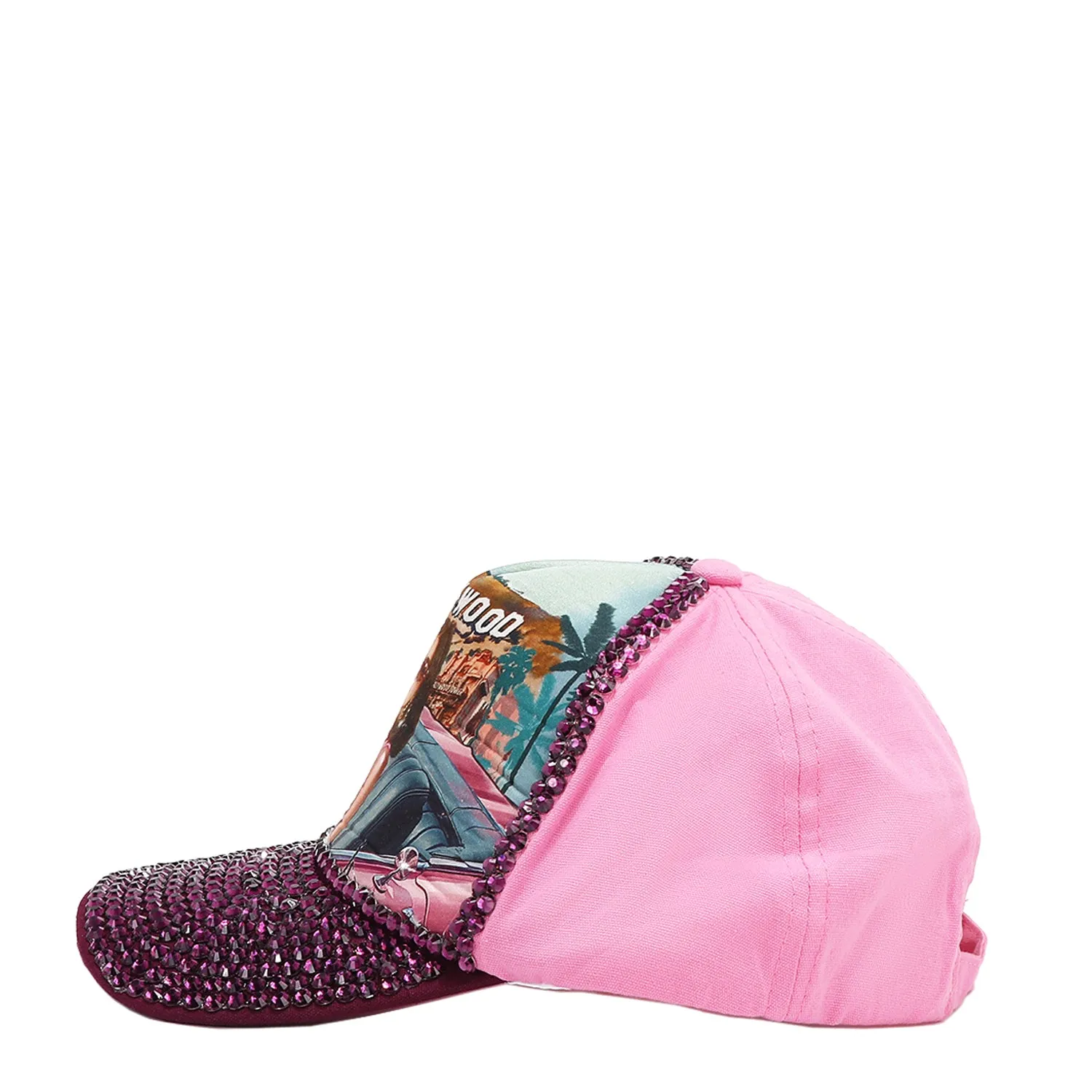 RHINESTONE FASHION CAP