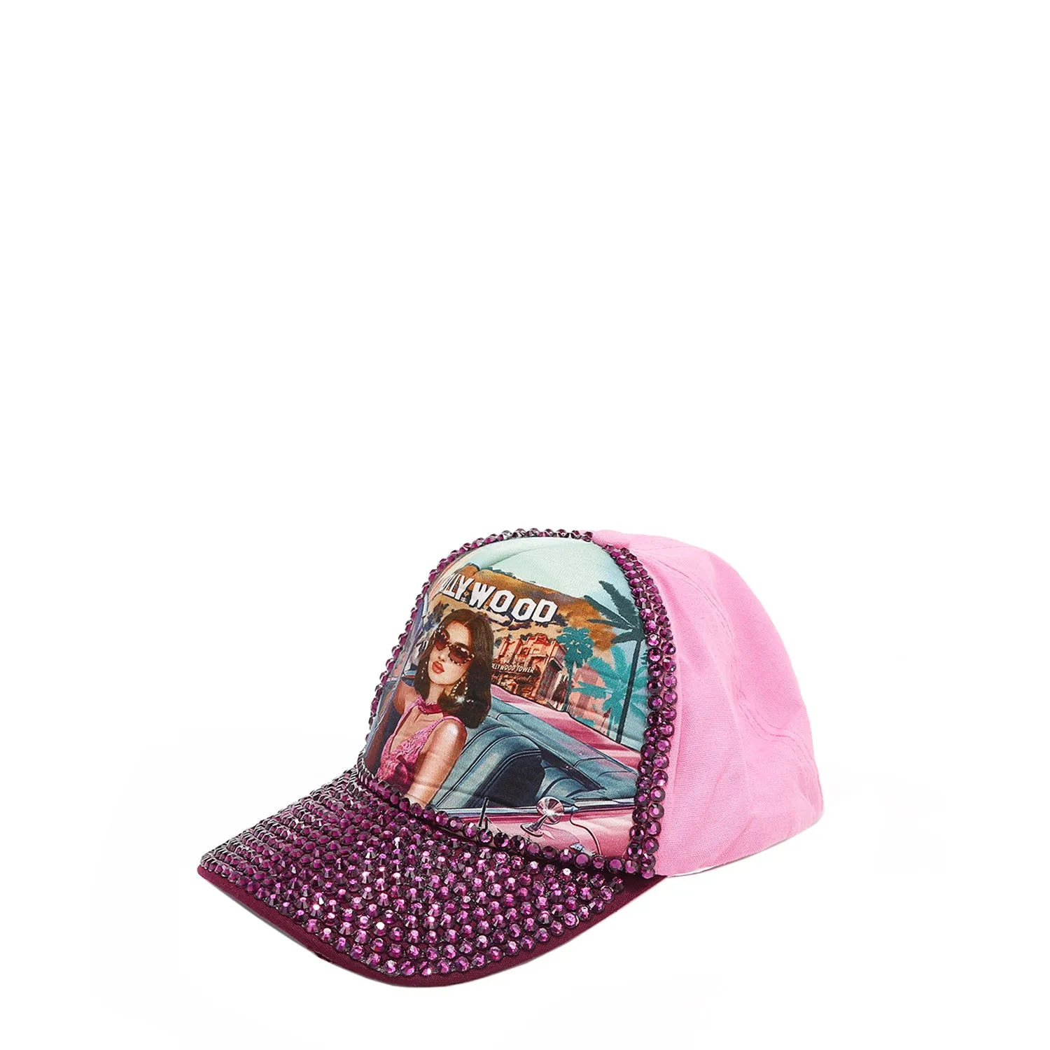 RHINESTONE FASHION CAP