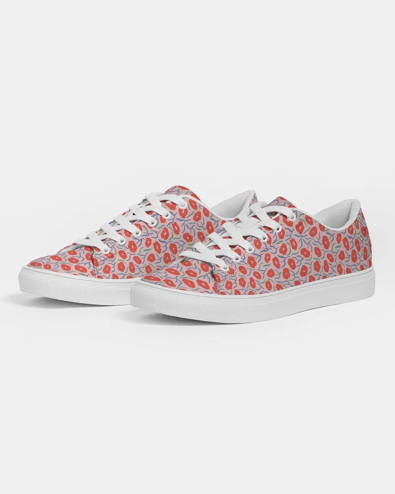 SMF Little Red Feminine Faux-Leather Sneaker