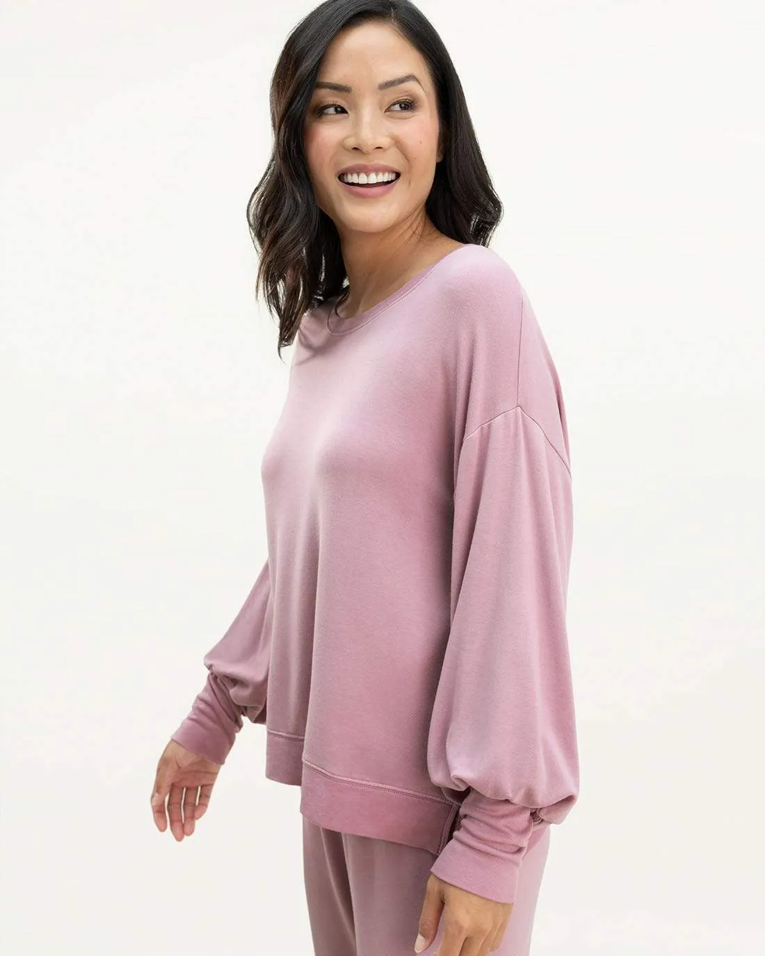 Splendid - Flora pullover in Mauve