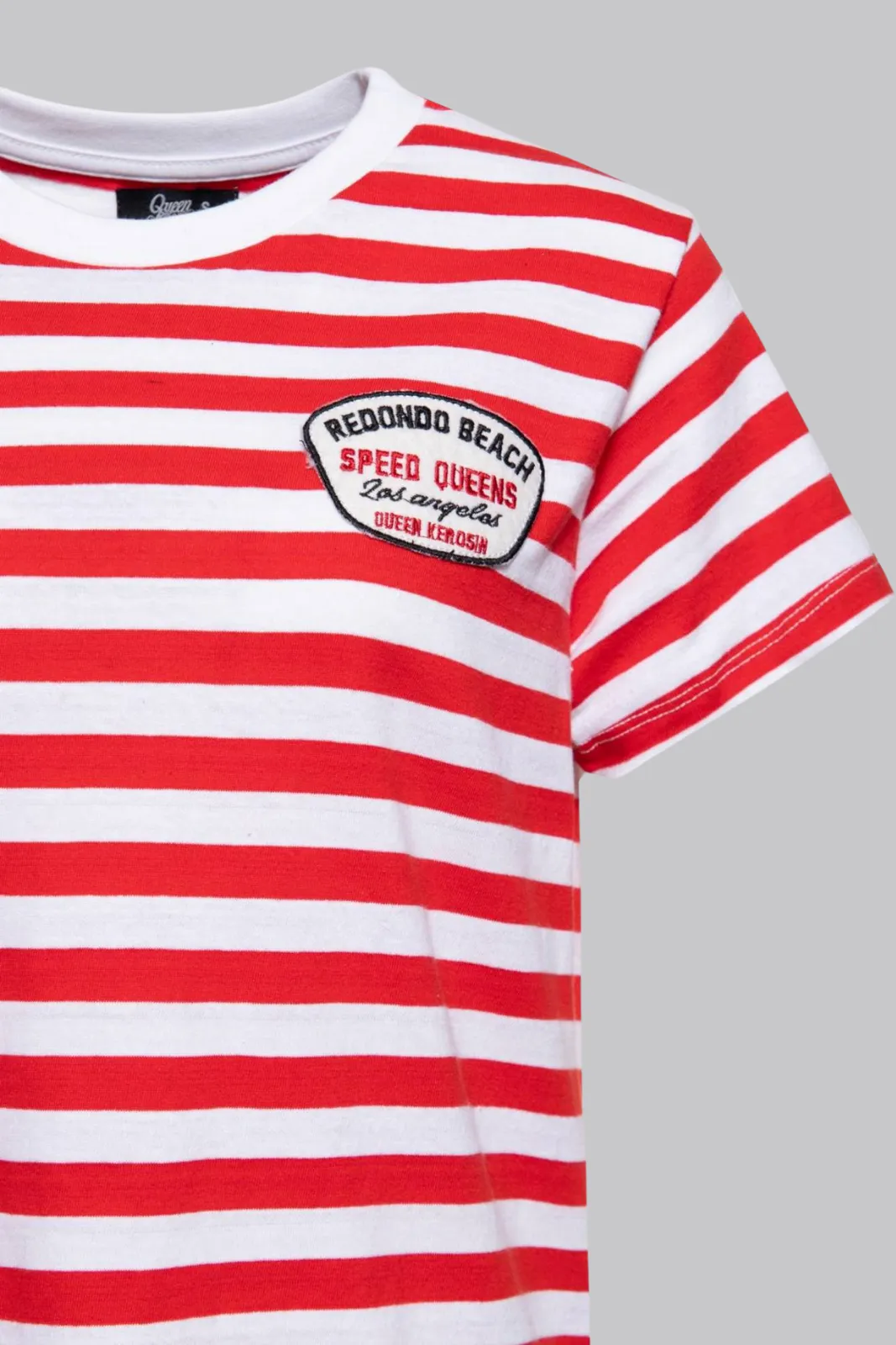 Striped Shirt Speed Queens - Red & White (Ladies Fit)