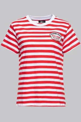 Striped Shirt Speed Queens - Red & White (Ladies Fit)