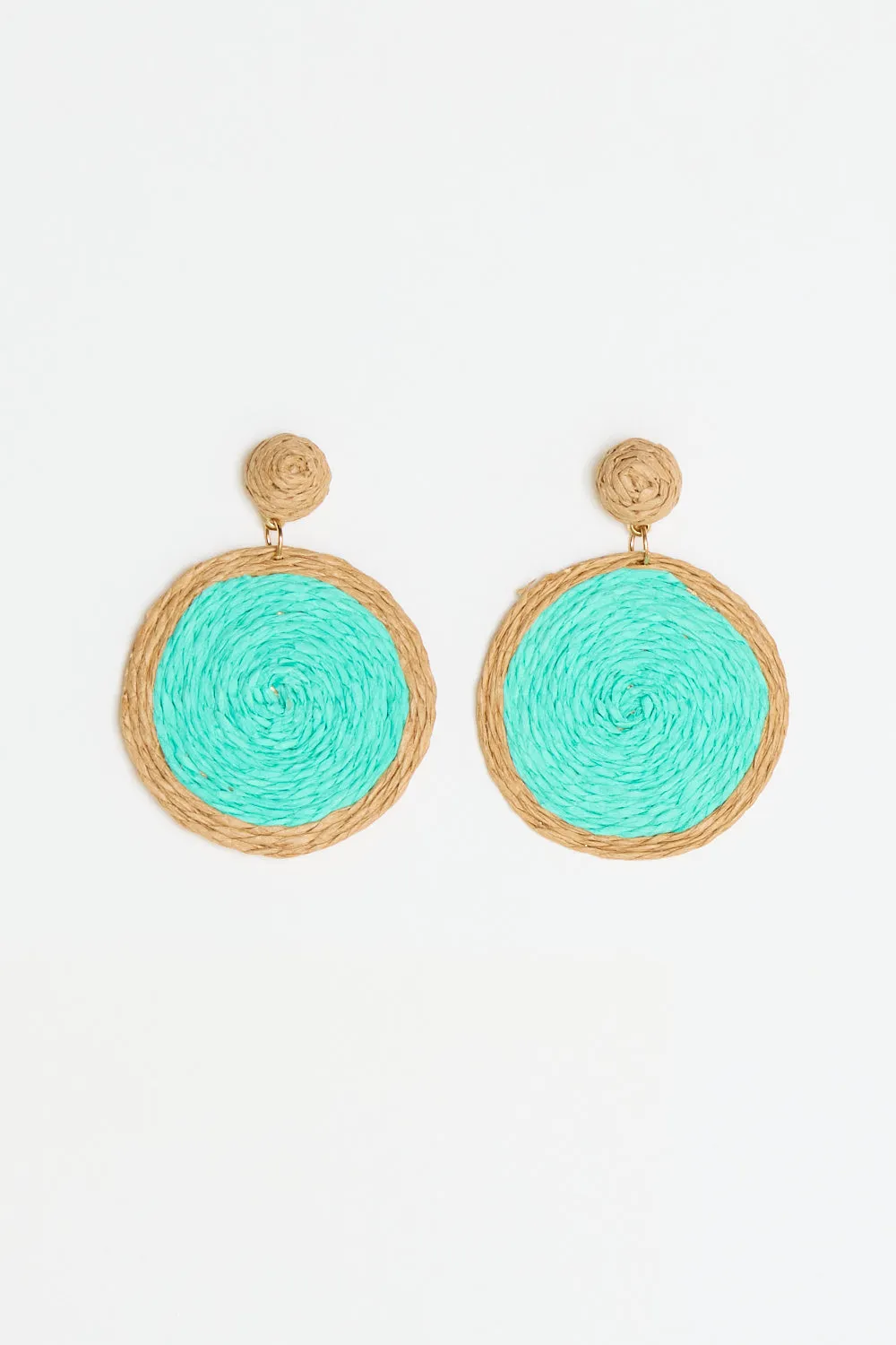 Summer Brights Raffia Earrings