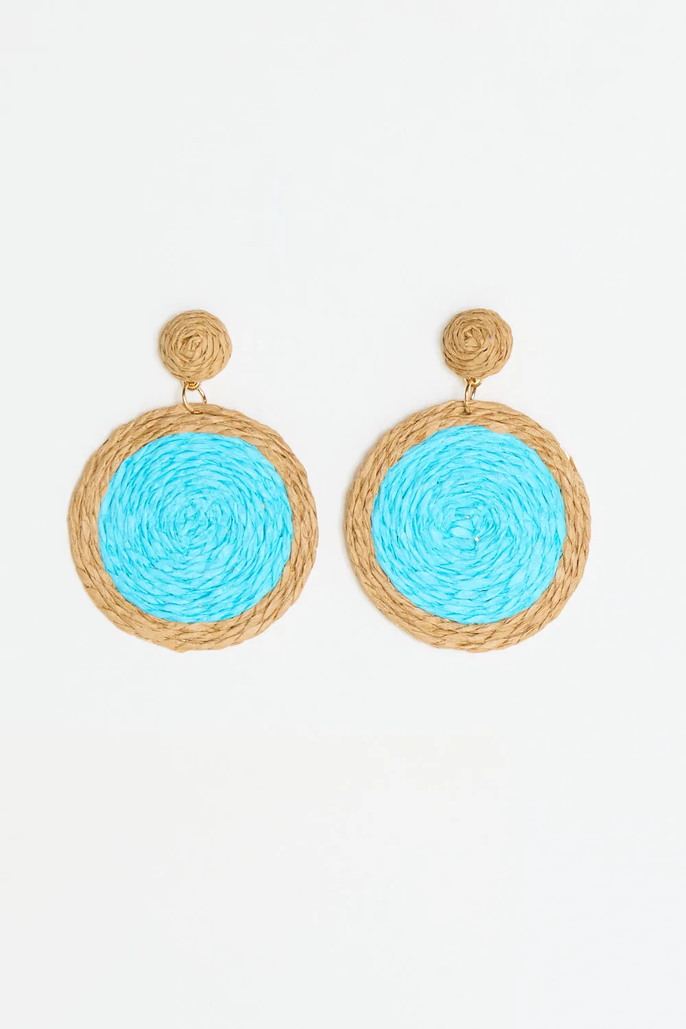 Summer Brights Raffia Earrings