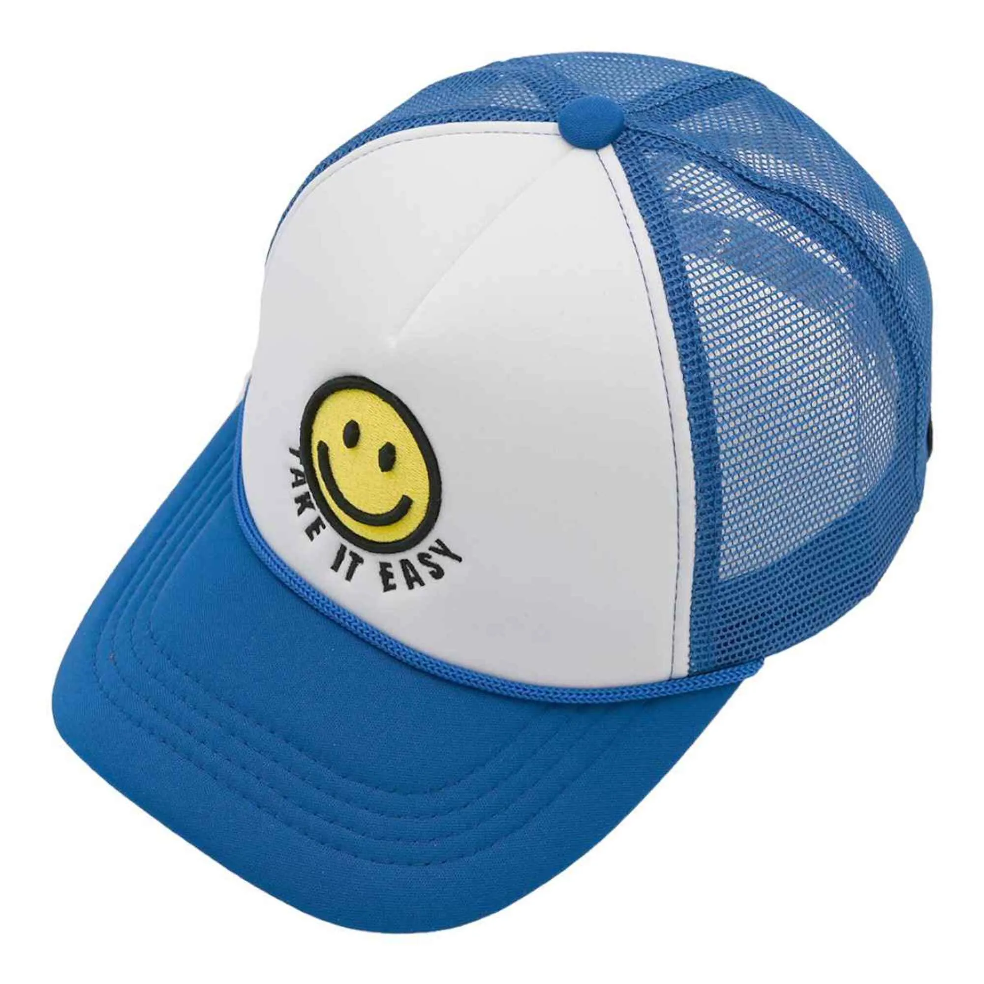 TCB01 Take It Easy Smiley Face Trucker Cap